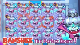 BANSHEE - The Perfect Board - 105 Merge Ranks | RUSH ROYALE