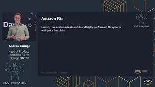 AWS Storage Day 2021 | What's New in Amazon FSx - Introducing Amazon FSx for NetApp ONTAP