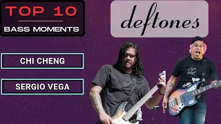 Top 10 Deftones Bass Moments (Chi Cheng, Sergio Vega) | (With tabs)