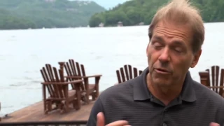 Life on the lake with Nick Saban