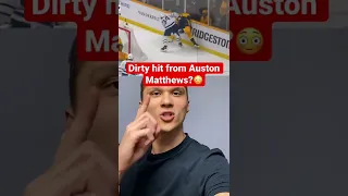 Dirty Hit from Auston Matthews? Toronto Maple Leafs! #shorts #hockey