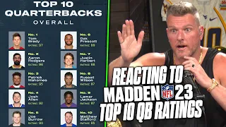 Pat McAfee & Dan Orlovsky React To Madden's Top 10 QB Ratings