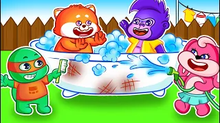 Rich Vs Poor Bathroom Song | 🛀 Funny Kids Songs And Nursery Rhymes | Video for Kids by Lucky Zee Zee