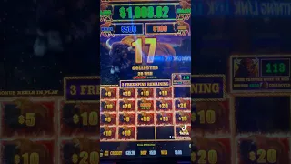 Free Bonus On Buffalo Link Slot Machine 🦬🥰 #slots #casino #buffalolink #holdandspin #bonus
