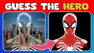 Guess the Hidden Marvel & DC Superheroes by ILLUSION - HERO QUIZ - Riddle hub