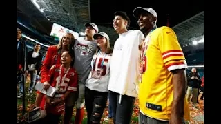 Brittany Matthews Celebrates Patrick Mahomes’ Win By Spraying Champagne On The Crowd