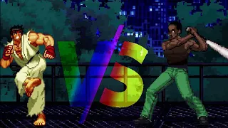 Rematch!!! Shin Ryu VS "CJ" Carl Johnson Mugen StreetFighter VS Grand Theft Auto