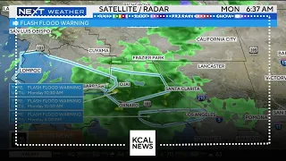 Flash flood warning issued for Los Angeles County