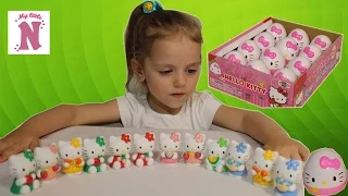 Хелло Китти пластиковые яйца с сюрпризом игрушки Hello Kitty surpris eggs toys