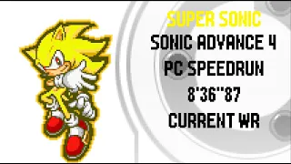 [WR] Sonic Advance 4 - Super Sonic Any% Speedrun in 8:36.87 - PC