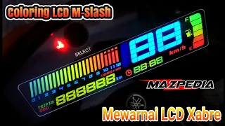 Mewarnai LCD Speedometer Xabre / M-Slash