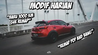 CX-3 MODIFIKASI KNALPOT POP AND BANG ! SEBELUM PUNYA GTR KITA RAUNG KAN YANG INI !