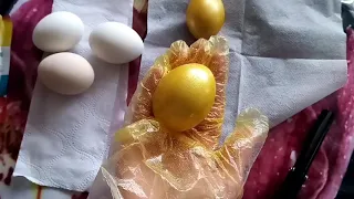 Перламутровые яйца на Пасху