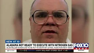 Alabama says it’s not ready to execute by nitrogen hypoxia