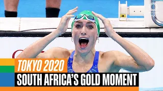 🇿🇦 🥇 South Africa's gold medal moment at #Tokyo2020 | Anthems