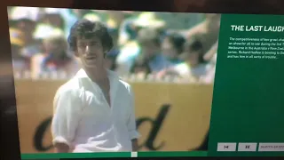 Funny sledging between 2 fast bowling greats in Dennis Lillee and Sir Richard Hadlee in 1980.