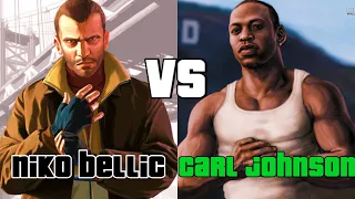 Niko Bellic VS Carl Johnson ¿Quién gana?