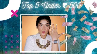 Top 5 Under ₹500 | Affordable Makeup In India | Shreya Jain