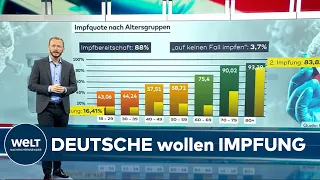 IMPF-PRIVILEGIEN?: Die Corona-Impfbereitschaft ist hoch - Totalverweigerer extrem kleine Minderheit