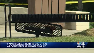 1 man dead, 3 hurt in shooting at Greenville park