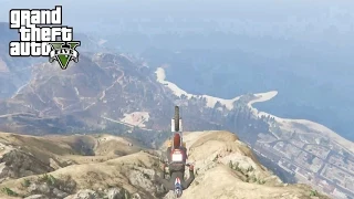 GTA 5 STUNT LIFE #2 - Down Mt. Chilliad with a Sanchez