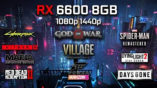 AMD RX 6600 8GB + Ryzen 5 3600 | Test in 10 Games | 1080p and 1440p in 2022