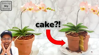 How I Made a Realistic Orchid Cake