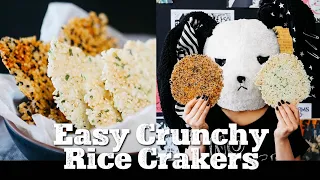 Yummy Japanese rice crackers within 10 minutes!【Gluten Free & Vegan】