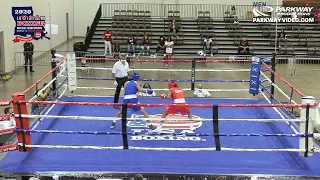 2020 USABOXING NATIONAL CHAMPIONSHIPS Junior Male 119lbs CORNELLIO PHIPPS vs Yoruba Moréu Jr