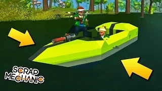 МЫ РЕАЛЬНО ПОПЛЫЛИ ! РАБОЧИЙ ГЕЛИЙ И ВОДА !!! МУЛЬТИК в СКРАП МЕХАНИК !!! Scrap Mechanic !!!