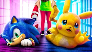 Sonic the Hedgehog Saves Pikachu in Real Life! My Pokemon Is Missing!