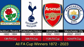 All FA CUP Winners 1872 - 2023