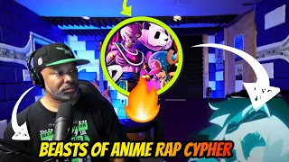 Beasts of Anime Rap Cypher | Shwabadi ft  Rustage, Chi Chi, Cam Steady & More - Producer Reaction