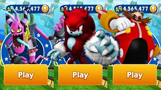 Sonic Dash - Red Sonic the Werehog vs Dr.Eggman vs Zazz - All Characters Unlocked - Run Gameplay