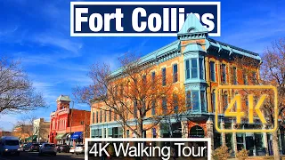 4K City Walks: Fort Collins, Colorado Walking Tour - Virtual Walk Treadmill Scenery City guide