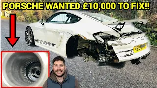 REBUILDING MY CRASHED PORSCHE GT4.... GEARBOX IS DAMAGED!! PT.3