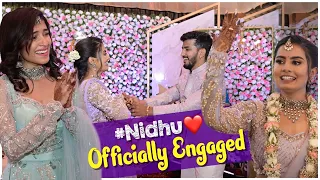 Nikhil and Madhu are Officially Engaged 💍| Nikhil Nisha Vlogs #nikhilnisha #nidhu
