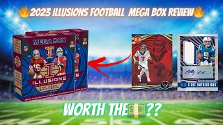 WORTH THE 💵?! 2023 ILLUSIONS FOOTBALL MEGA BOX REVIEW!!