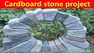 Build a cheap cardboard formed Moon gate/Stone portal