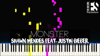 Monster - Shawn Mendes, Justin Bieber (Piano Tutorial) | Eliab Sandoval