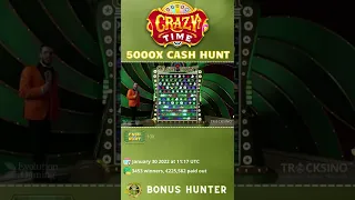 Crazy Time 10x Multiplier 5000x Cash Hunt BIG WIN!!! 😱🤑