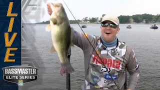Patrick Walters lands his biggest bass of the week at Murray