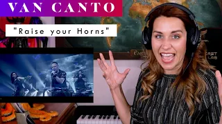 Van Canto "Raise your Horns" REACTION & ANALYSIS by Vocal Coach / Opera Singer