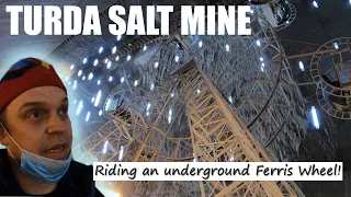 Riding An Underground Ferris Wheel In Turda Salt Mine