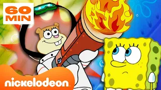 SpongeBob | Eksperimen-Eksperimen TERGILA Sandy Dari SpongeBob 🧪 | Nickelodeon Bahasa