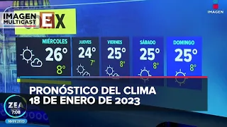 Clima para hoy 18 de enero de 2023