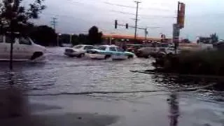 Chicago flooding after the rain/thunderstorm. 6/19/2009