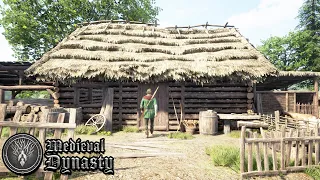 MEDIEVAL LIFE SIMULATOR Building A House Crafting Tools Hunting Ep. 3 | Medieval Dynasty Gameplay