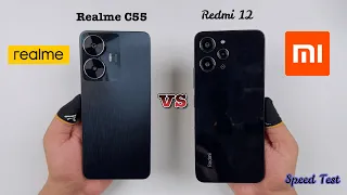 Realme C55 vs Redmi 12 Speed Test Live
