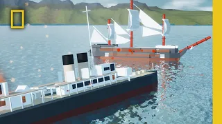 Ocean liner vs Sail ship | Micro Wars Geographic (cancelled episode)